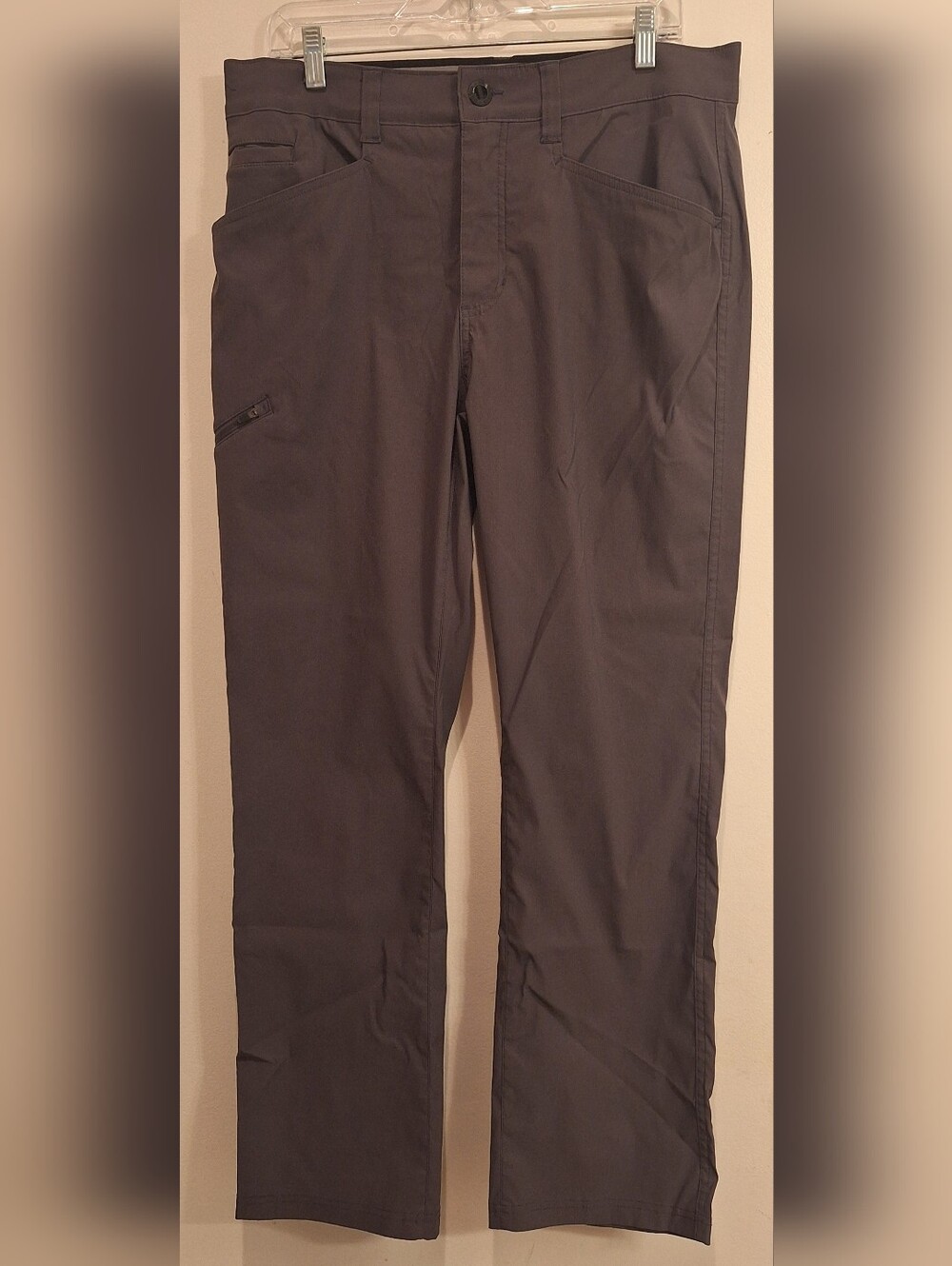 Orvis Men’s Tech Stretch Trail Pants Size 34x30 Gray Hiking Travel Water
